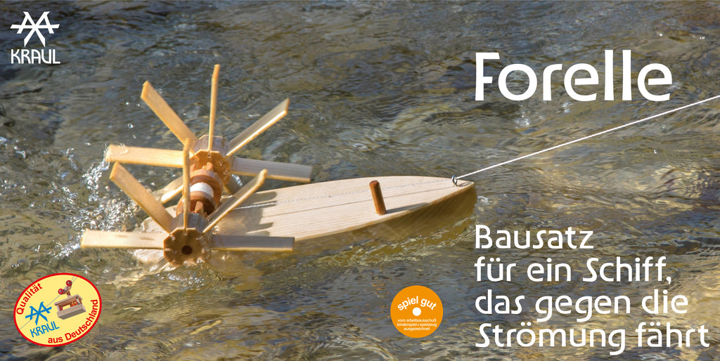 Wasser-Abenteuer – Forelle + Kárí Segelboot – KRAUL Bundle