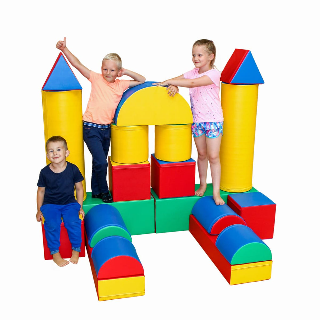 Softplay-Set Festung Schaumstoff Bausteine für Kleinkinder – KinderGlück