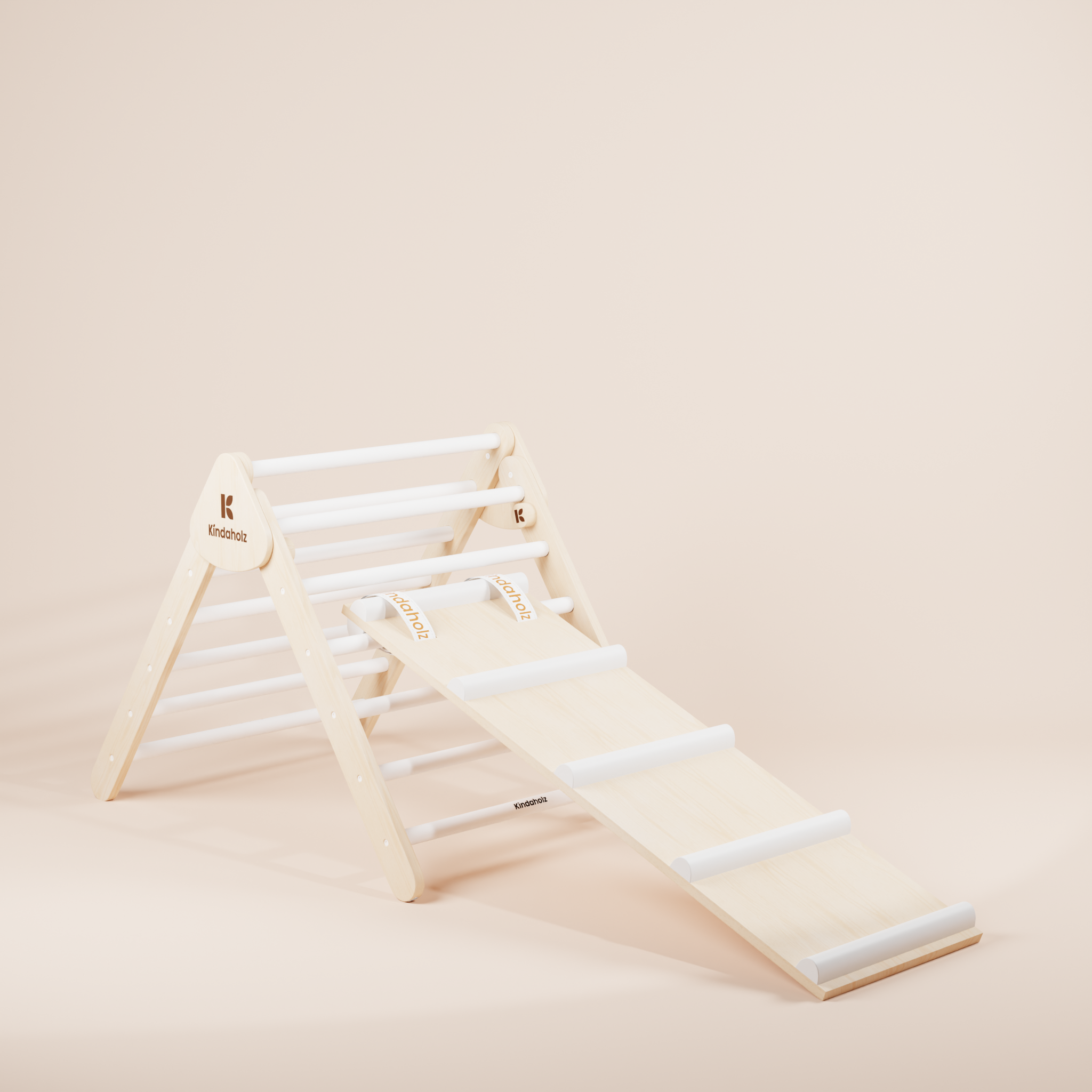 SAMI Kletterdreieck + MIKA Rutschrampe – Kletterset aus FSC-Buchenholz ab 6 Monaten