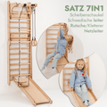 8in1 Kletterwand Indoor Sprossenwand mit Rutsche für Kinder – KinderGlück