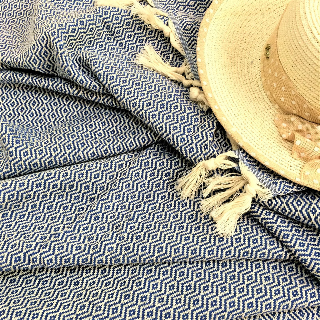 Handgewebte Decke Marmaris aus natürlichen Materialien – KinderGlück