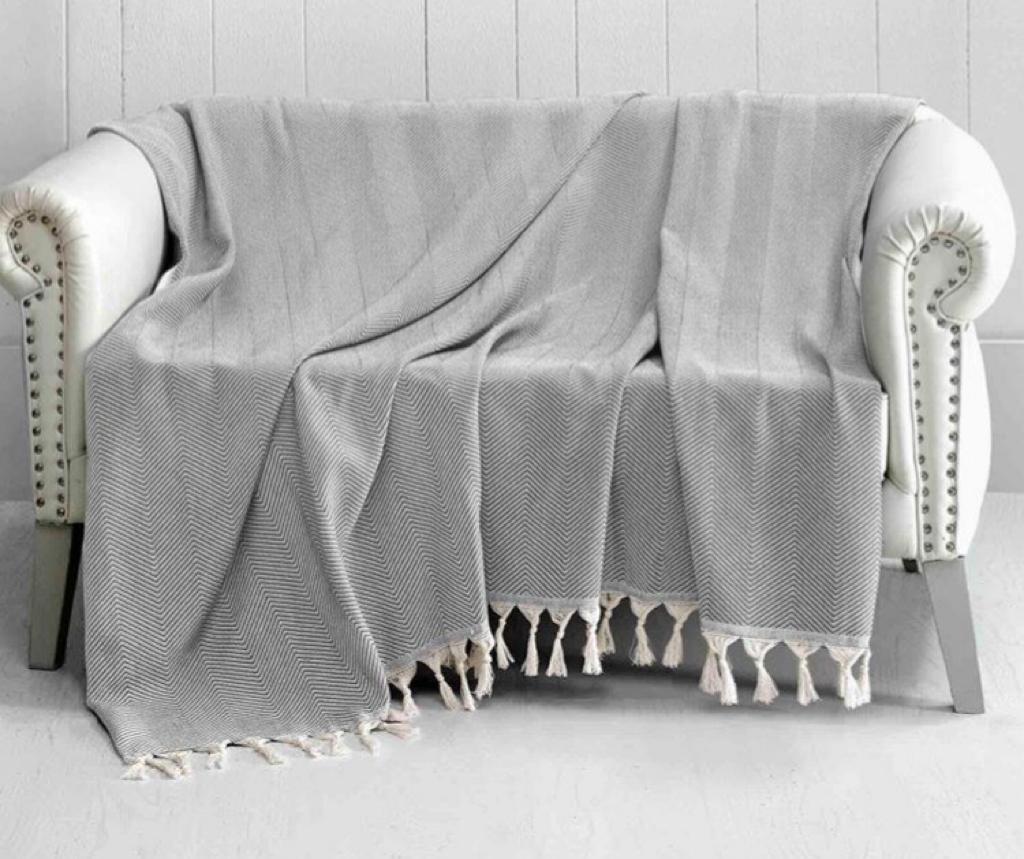 Handgewebte Decke Ayvalik aus natürlichen Materialien – KinderGlück