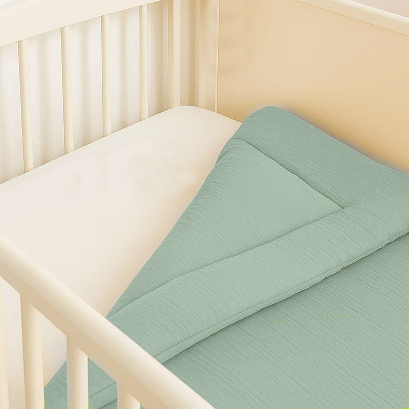 edredon lit bebe gots coton bio vert france papate-2
