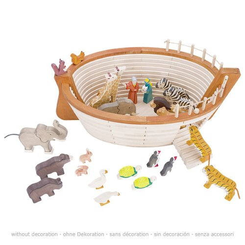 Beispielabbildung der Goki Arche Noah mit dekorativen Figuren, Figuren nicht enthalten