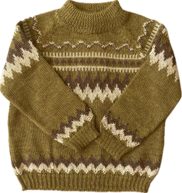Sweater Inca | My Alpaca Copenhagen – Senf/Olive