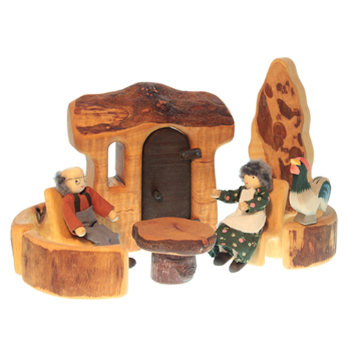 Haus und Garten I 8-tlg. – Holzspielzeug aus Erlenholz