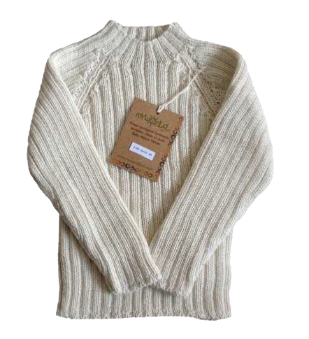 Sweater Karim | My Alpaca Copenhagen – Natur/Weiß