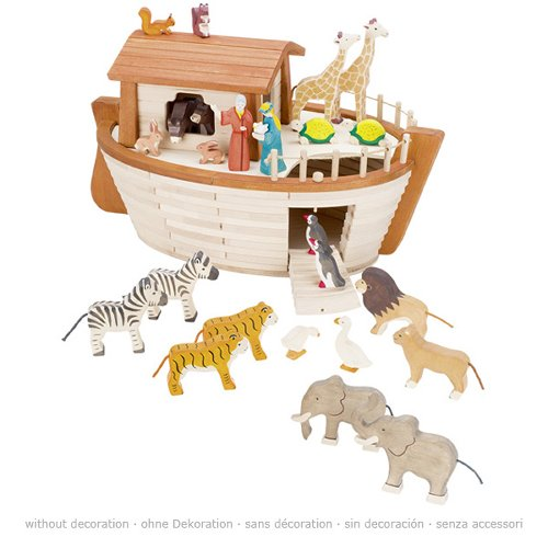 Beispielabbildung der Goki Arche Noah mit dekorativen Figuren, Figuren nicht enthalten
