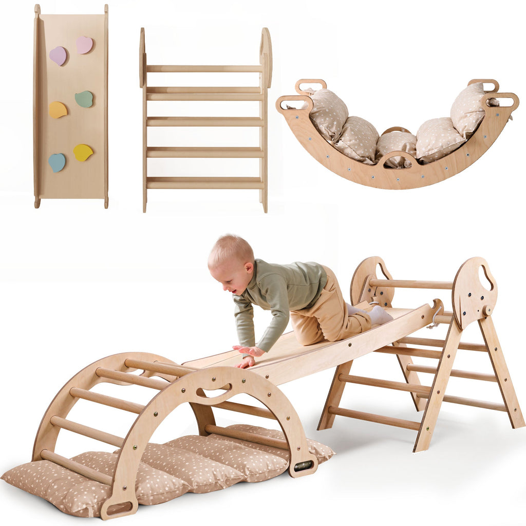 Montessori 4in1 Kletterdreieck für Kleinkinder – KinderGlück