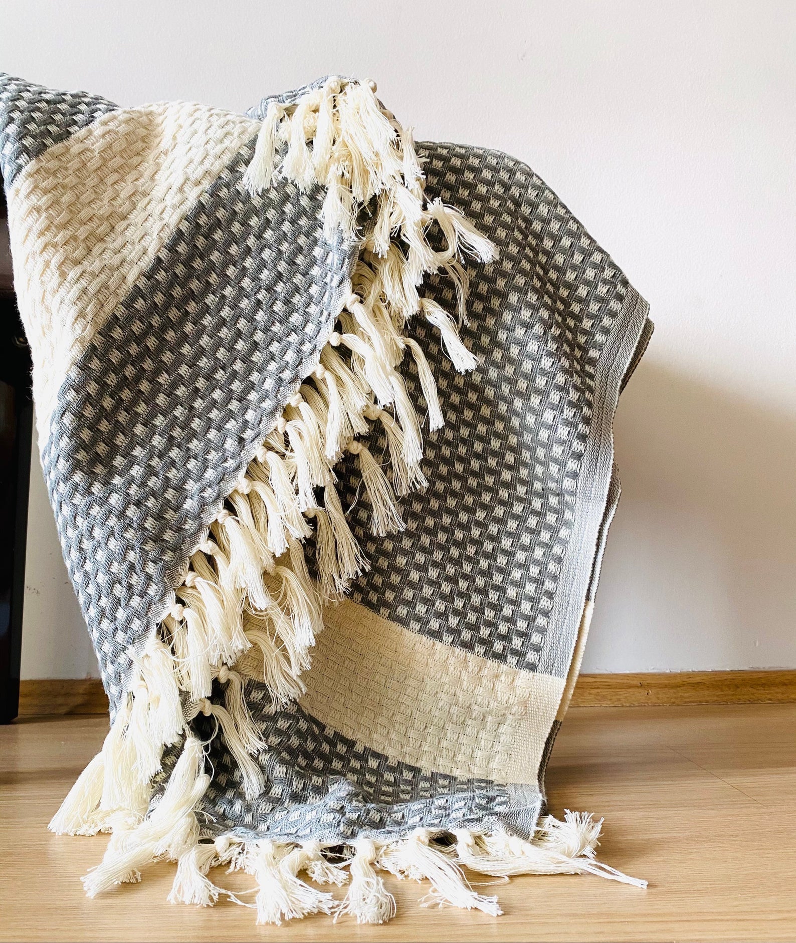 Handgewebte Decke Istanbul aus natürlichen Materialien – KinderGlück