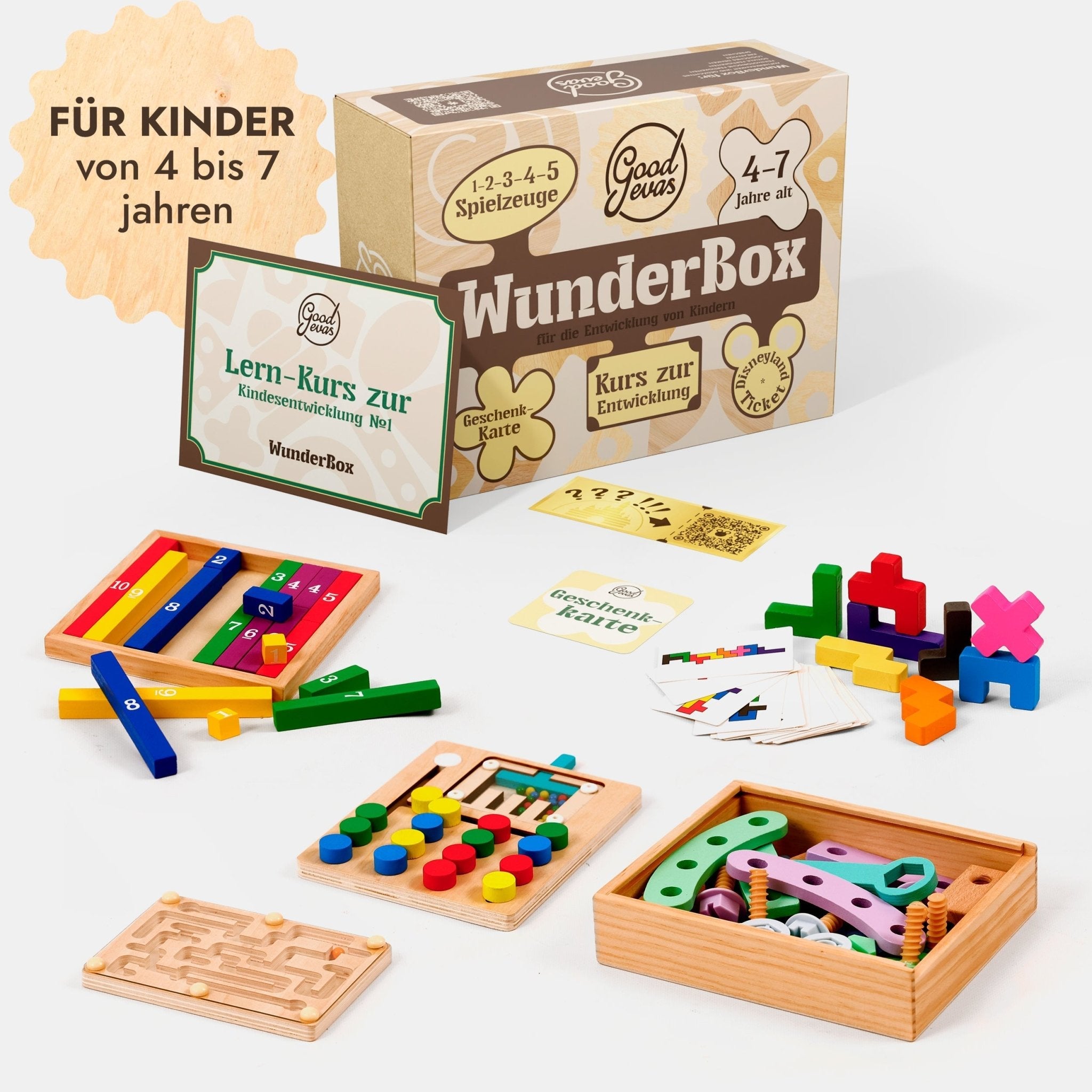 WunderBox 4-7 Jahre Lernspielzeug Entwicklung im Spielformat – KinderGlück
