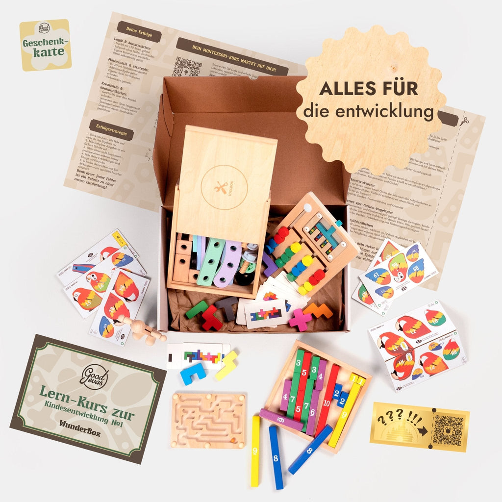 WunderBox 4-7 Jahre Lernspielzeug Entwicklung im Spielformat – KinderGlück